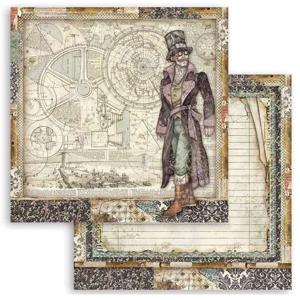 Stamperia Scrapbook papier – Sir Vagabond 12x12