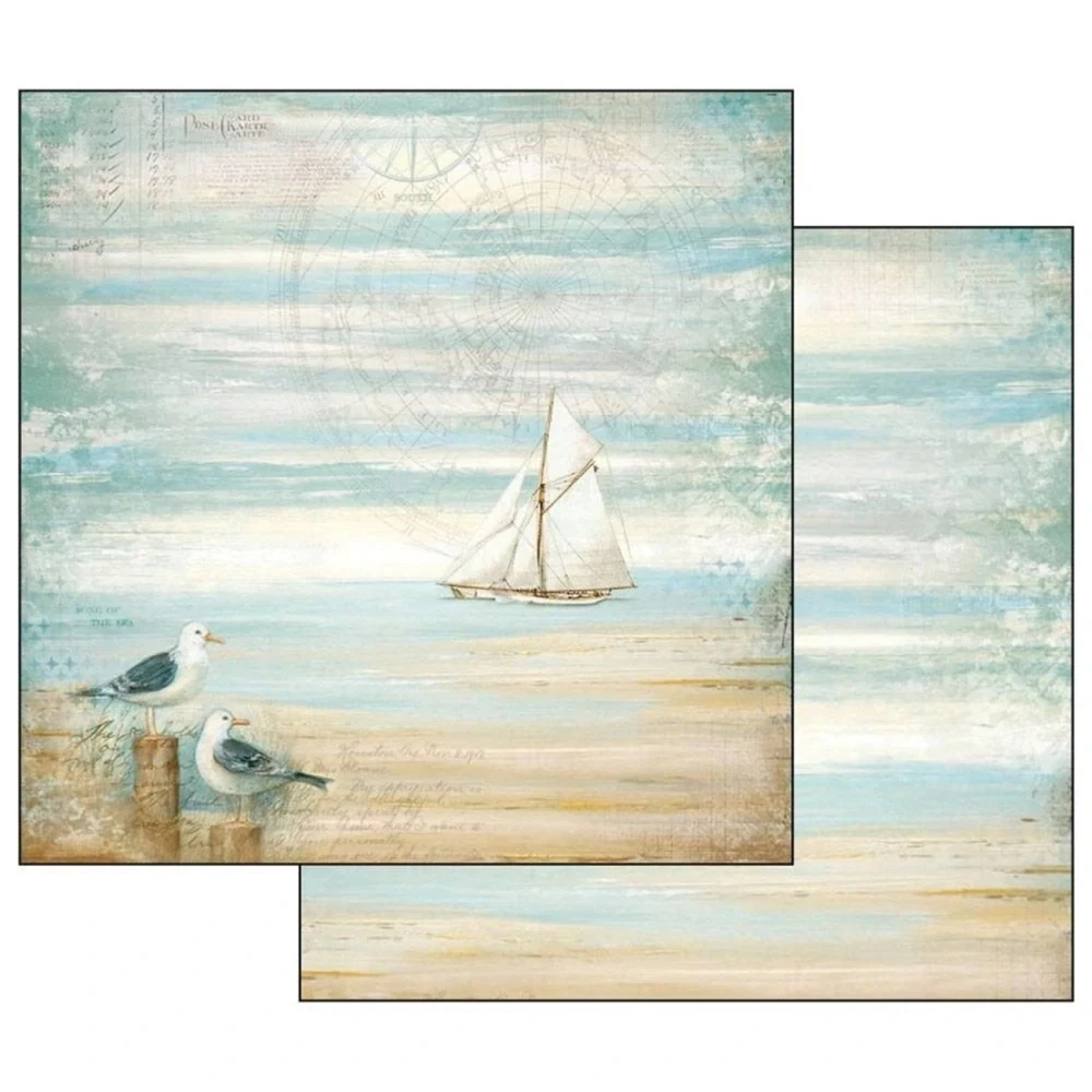 Stamperia Scrapbook papier – Sea Land 8x8