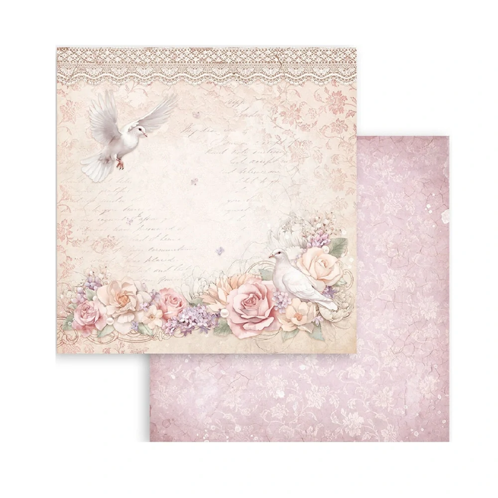 Stamperia Romance forever scrapbook papier 8x8