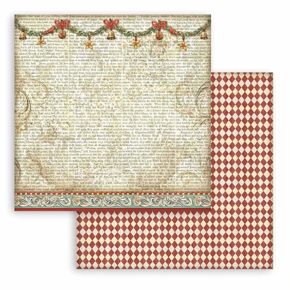 Stamperia Scrapbook papier – Nutcracker Backgrounds 12x12