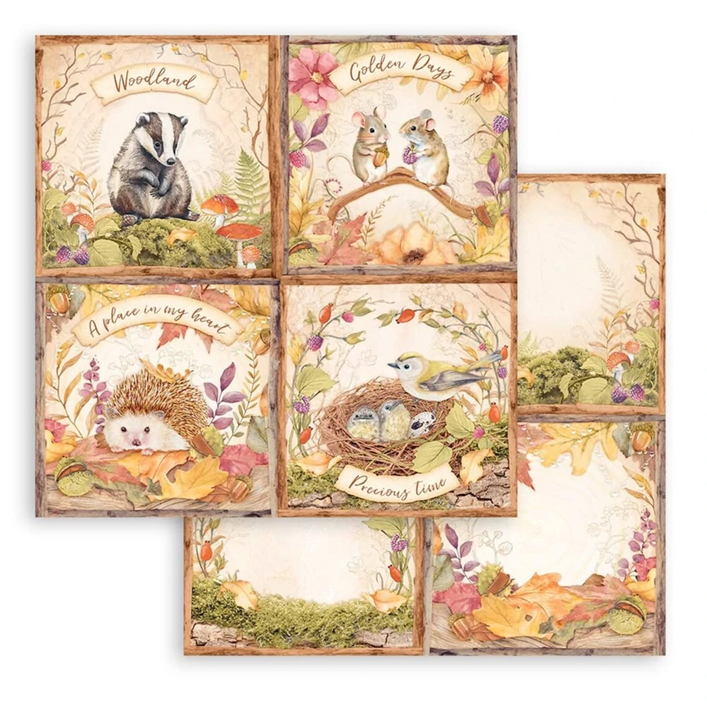 Stamperia Scrapbook papier – Woodland 12x12