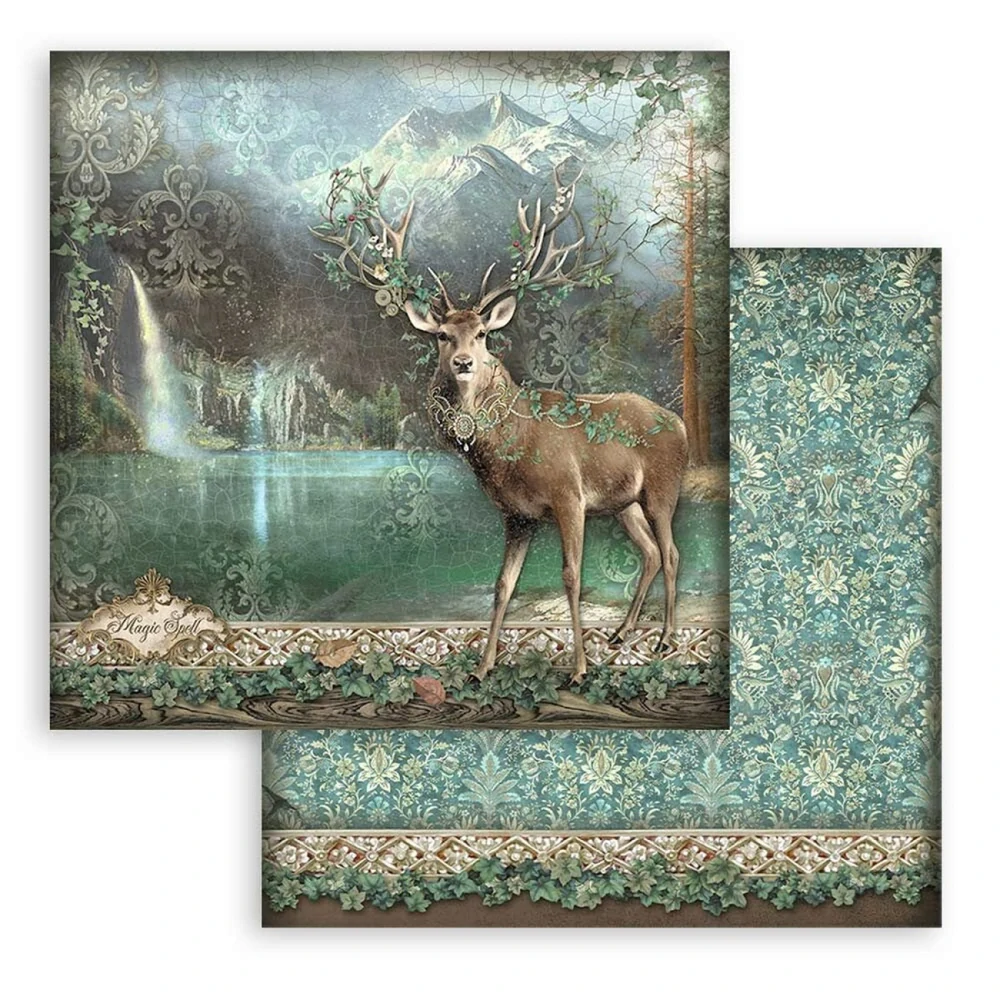 Stamperia Scrapbook papier – Magic Forest 12x12