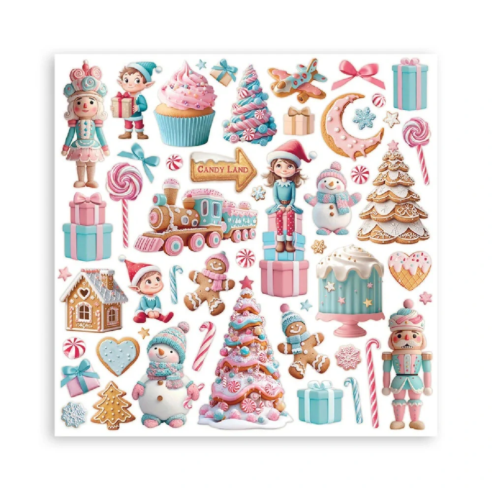 Stamperia Scrapbook papier – Candy Christmas Maxi 12x12