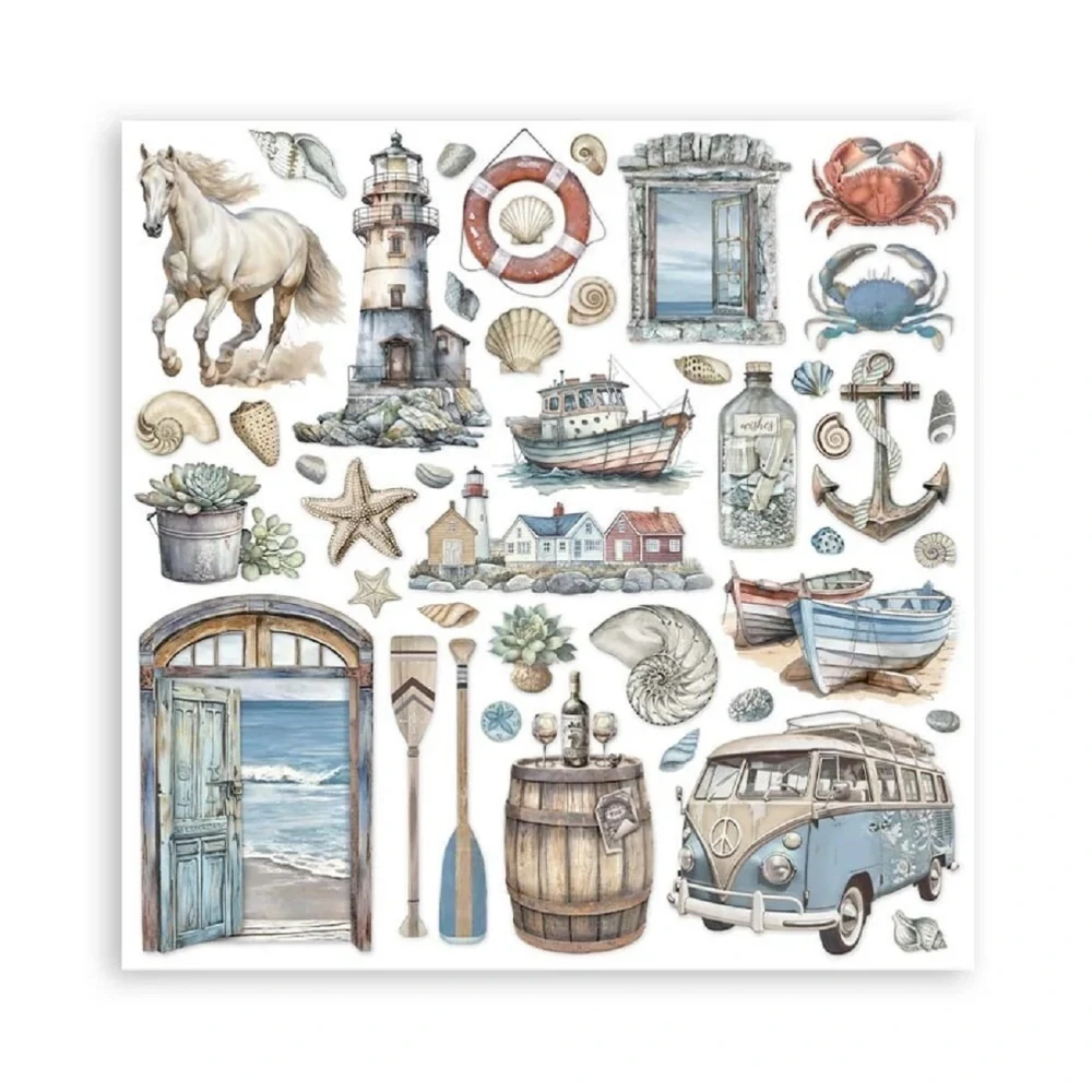 Stamperia Scrapbook papier – Silent Sea 12x12