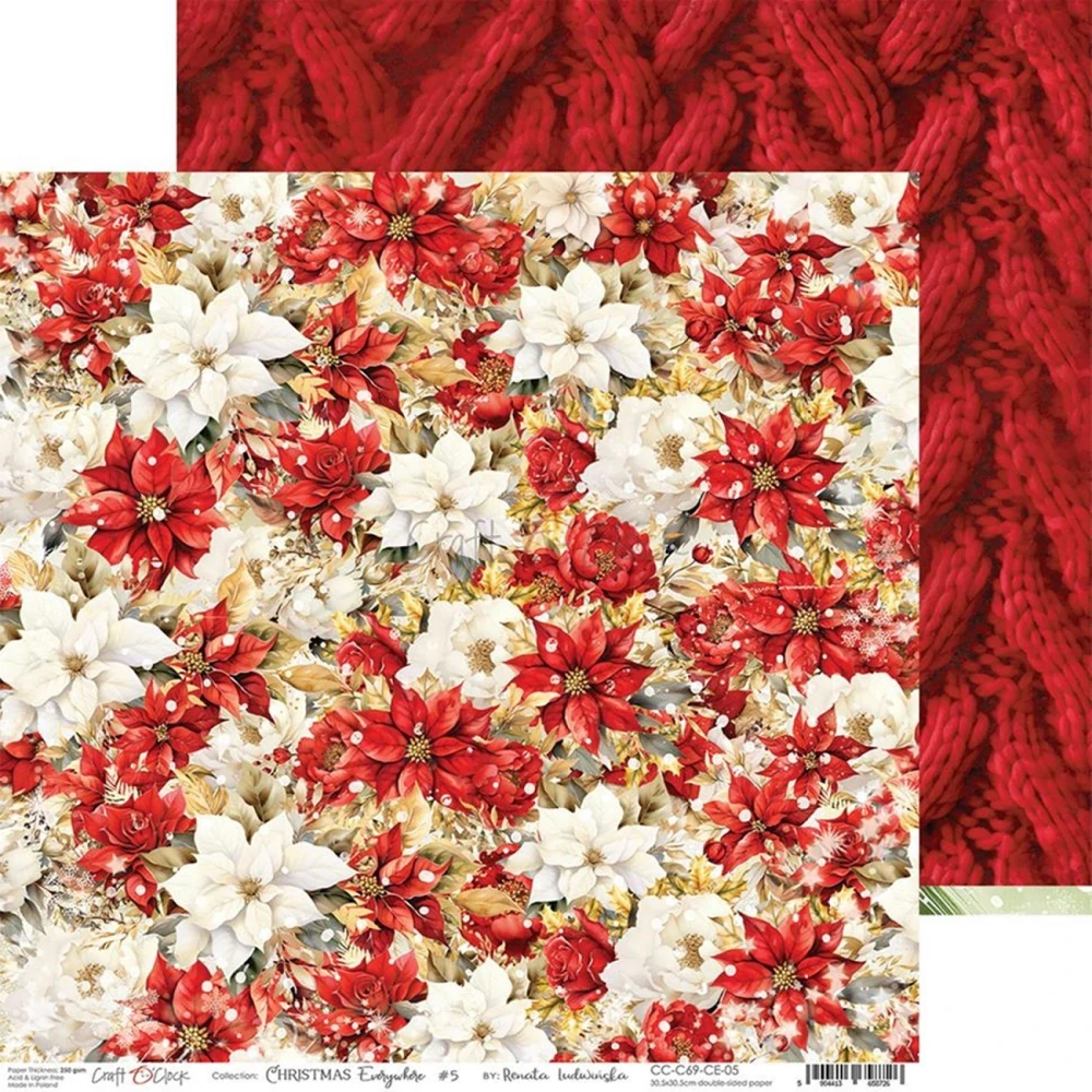 Craft O´ Clock Scrapbook papier - Christmas Everywhere 8x8