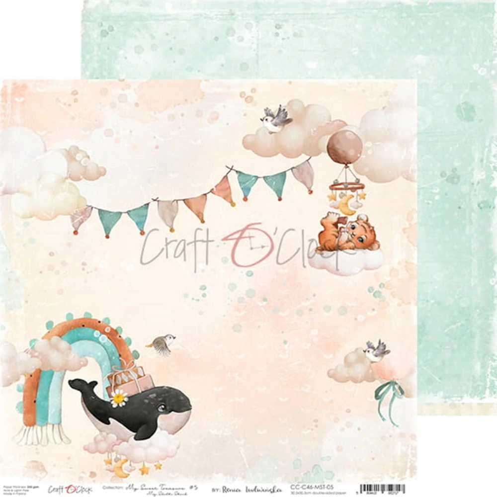 Craft O´ Clock Scrapbook papier - My Sweet Treasure 8x8