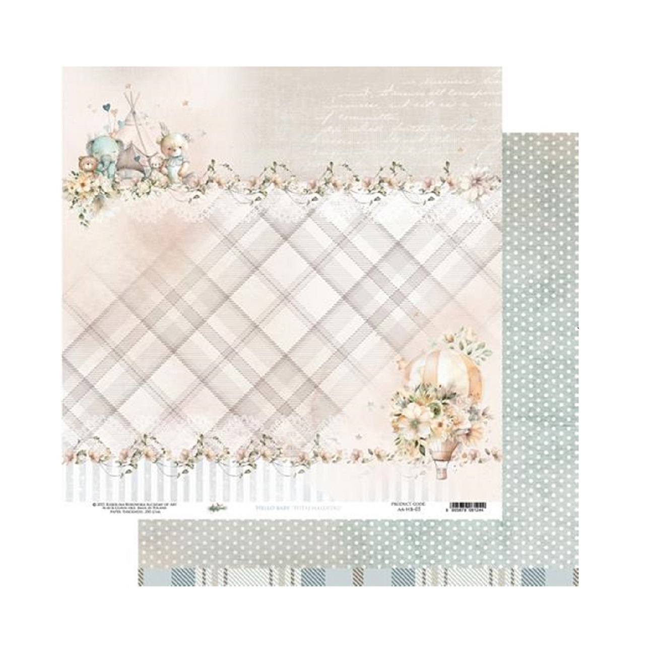 Alchemy of Art Scrapbook papier Hello Baby 12x12