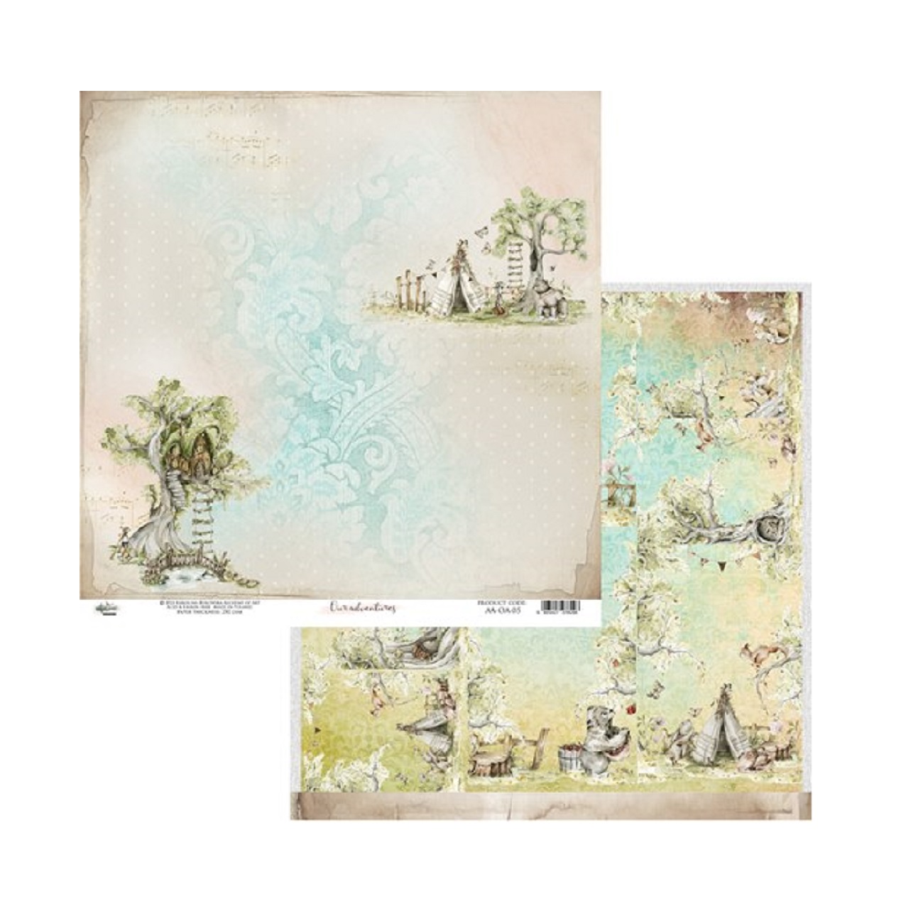 Alchemy of Art Scrapbook papier Our Adventures 12x12