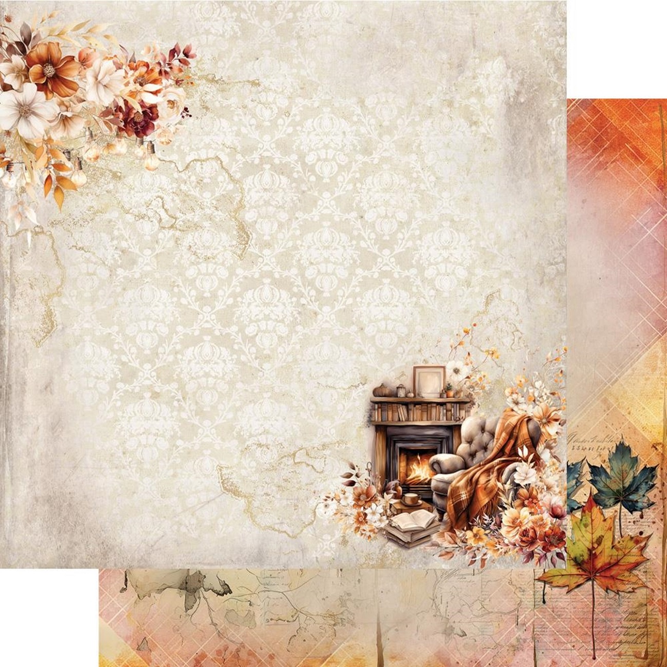 Alchemy of Art Scrapbook papier In Autumn Colors 12x12