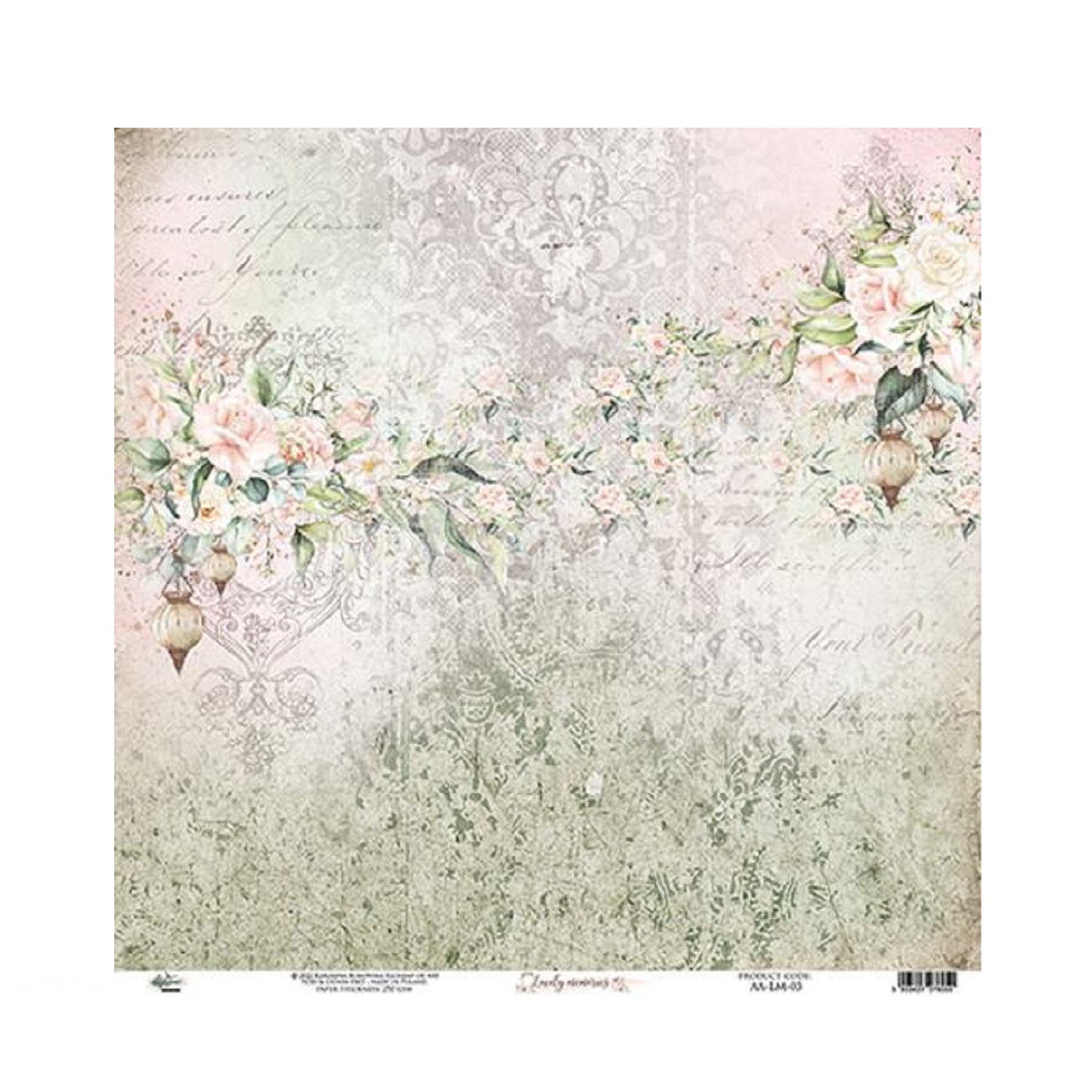 Alchemy of Art Scrapbook papier Lovely Memories 12x12