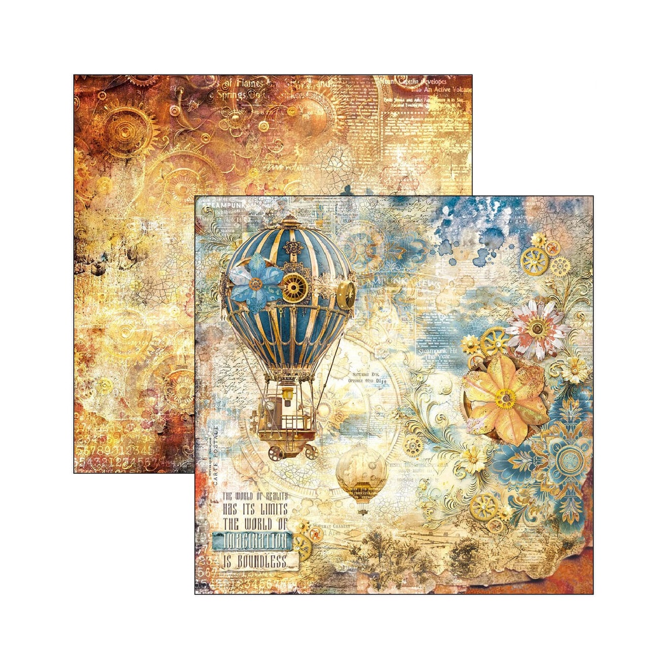Ciao Bella Scrapbook papier Esprit de Voyage 12x12