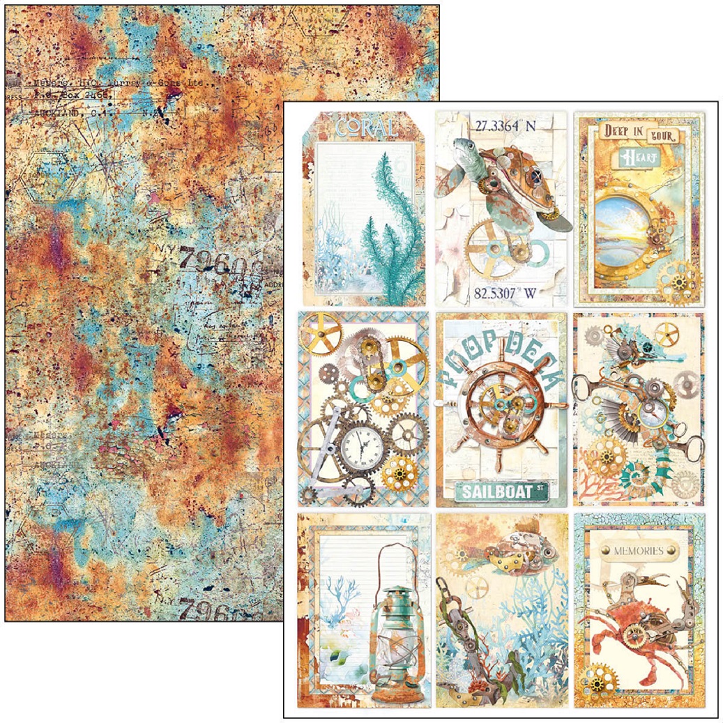 Ciao Bella Scrapbook papier Coral Reef A4
