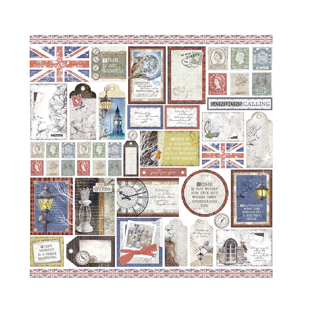 Ciao Bella Scrapbook papier London’s Calling 12x12