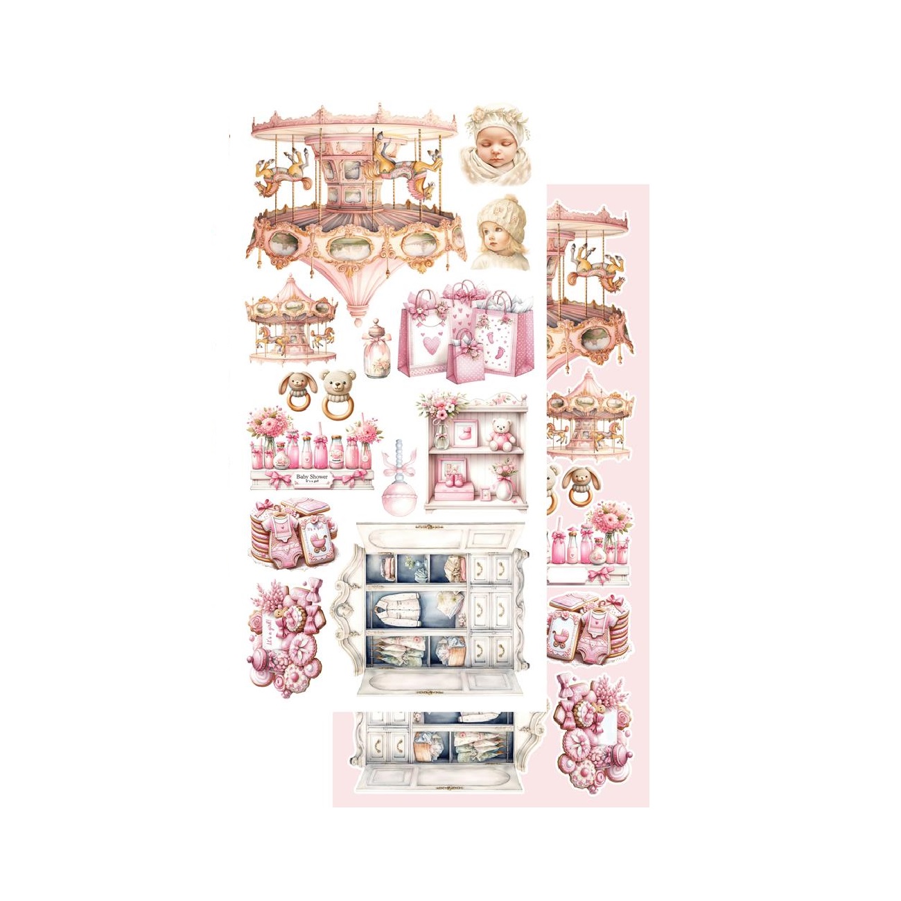 Alchemy of Art Scrapbook papier My Little Baby Girl 6x12