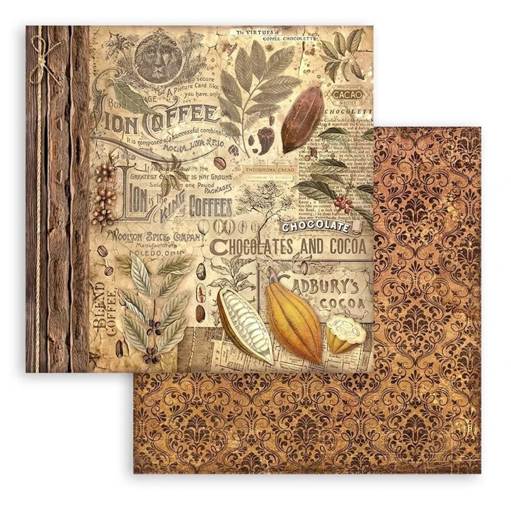Stamperia Scrapbook papier – Coffee and Chocolate 12x12