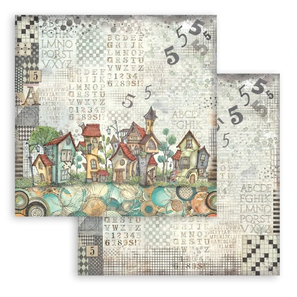 Stamperia Furry Friends 8x8 scrapbook papier