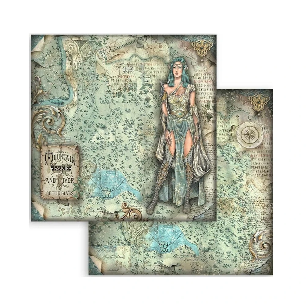 Stamperia Scrapbook papier – Magic Forest 8x8