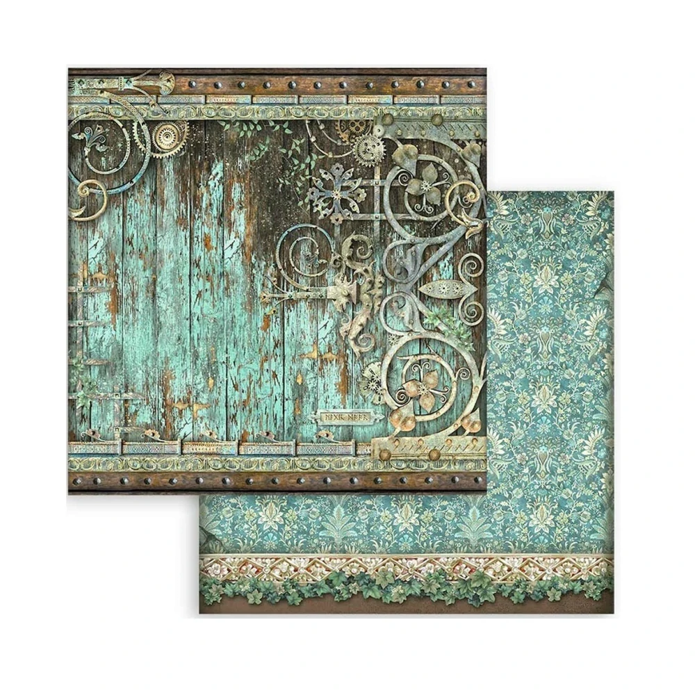 Stamperia Scrapbook papier – Magic Forest Backgrounds 8x8