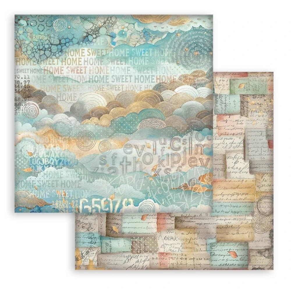Stamperia Furry Friends Backgrounds 8x8 scrapbook papier