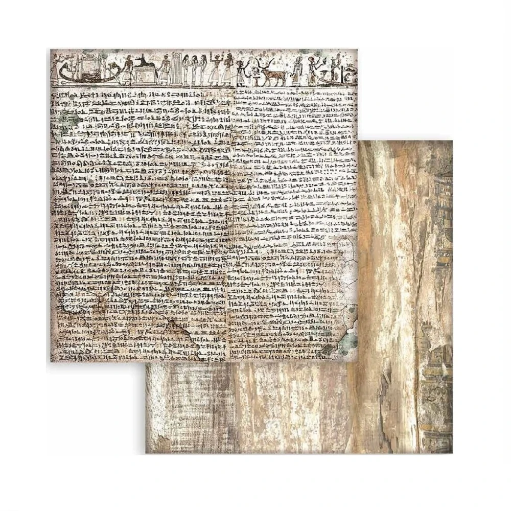 Stamperia Scrapbook papier – Land of Pharaohs Backgrounds 8x8