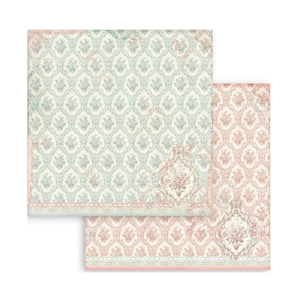 Stamperia Scrapbook papier – Rose Parfum Backgrounds 8x8