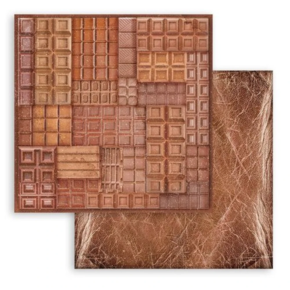Stamperia Scrapbook papier – Coffee and Chocolate Backgrounds 8x8