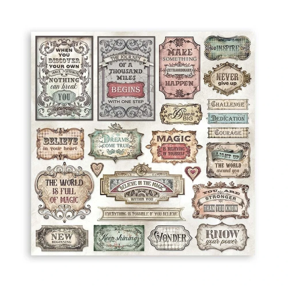 Stamperia Scrapbook papier – Master of Magic 8x8