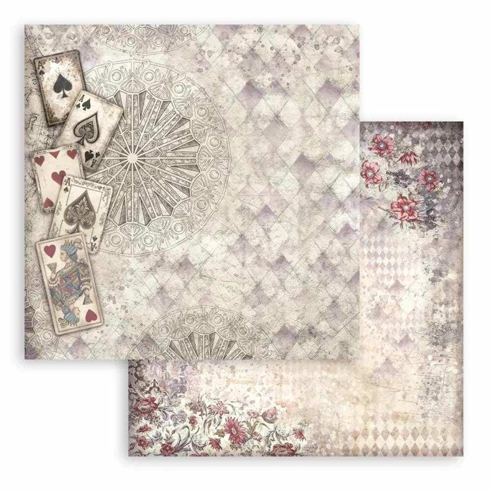 Stamperia Scrapbook papier – Master of Magic Backgrounds 8x8