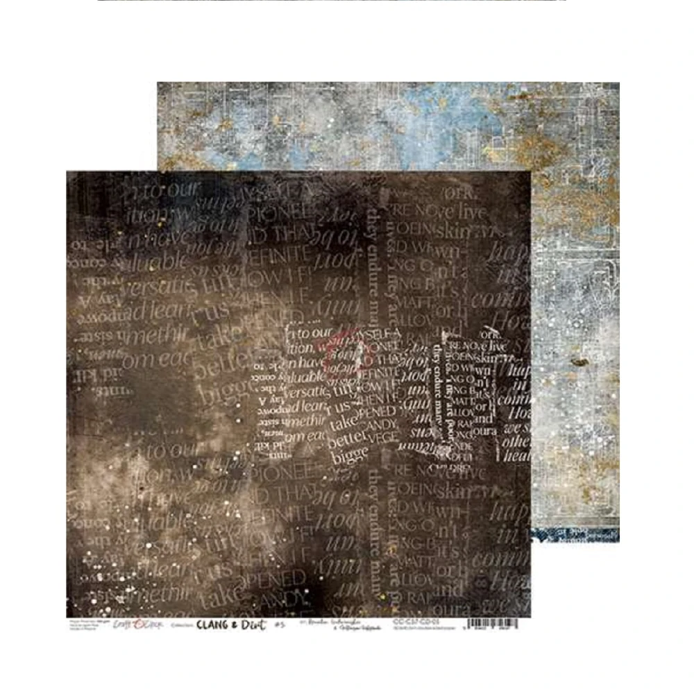 Craft O´ Clock Scrapbook papier - Clang and Dirt 8x8
