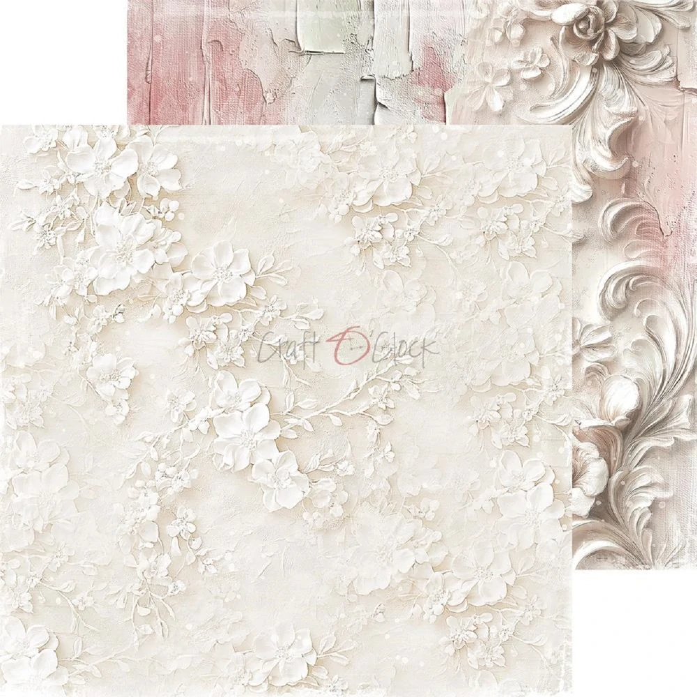 Craft O´ Clock Scrapbook papier - Rose Emotions Basic 8x8