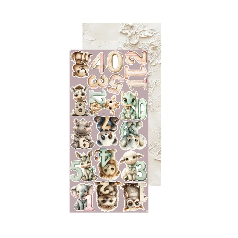 Craft O´ Clock Scrapbook papier - Baby Girl Universe 6x12 Mix