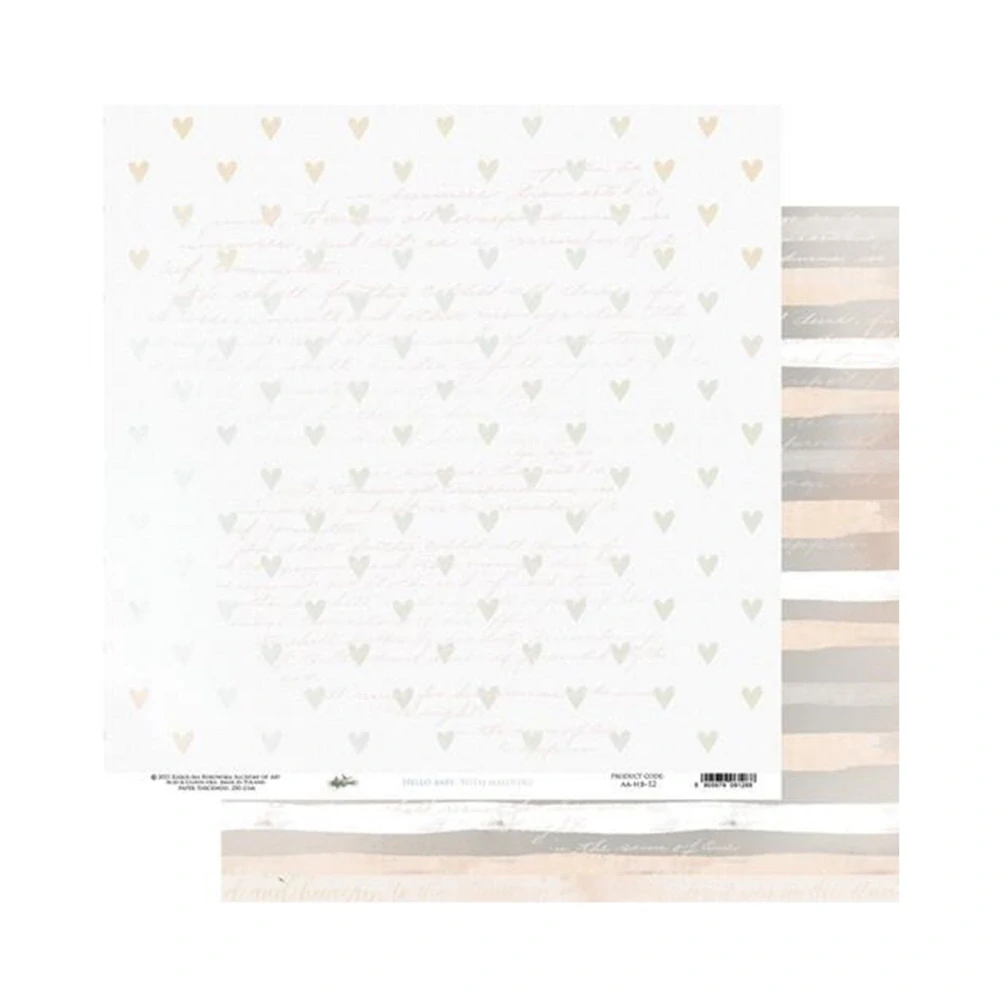Alchemy of Art Scrapbook papier Hello Baby 8x8