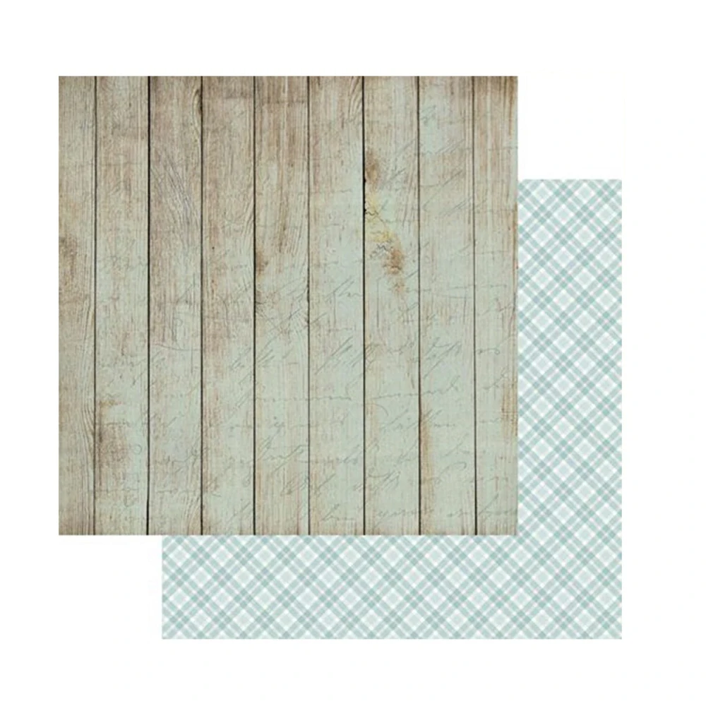 Alchemy of Art Scrapbook papier Mint-Brown base 8x8