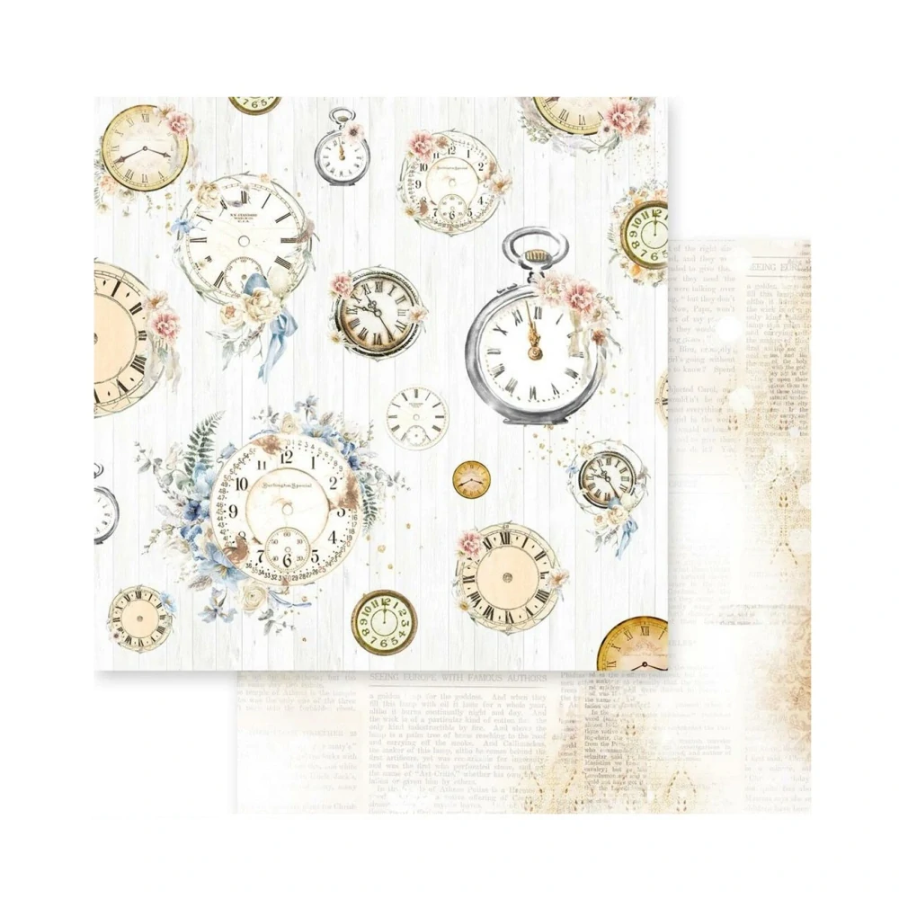 Memory Place Scrapbook papier Dusty Blue Floral 12x12