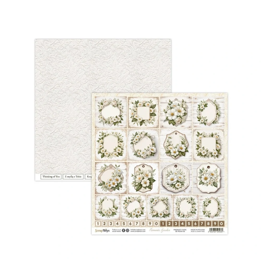 Scrapboys Scrapbook papier Romantic Garden 12x12