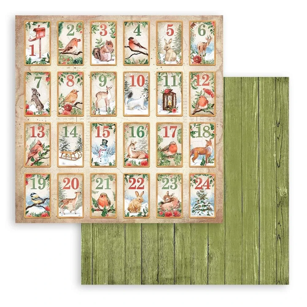 Stamperia Scrapbook papier – Home for the Holidays 12x12