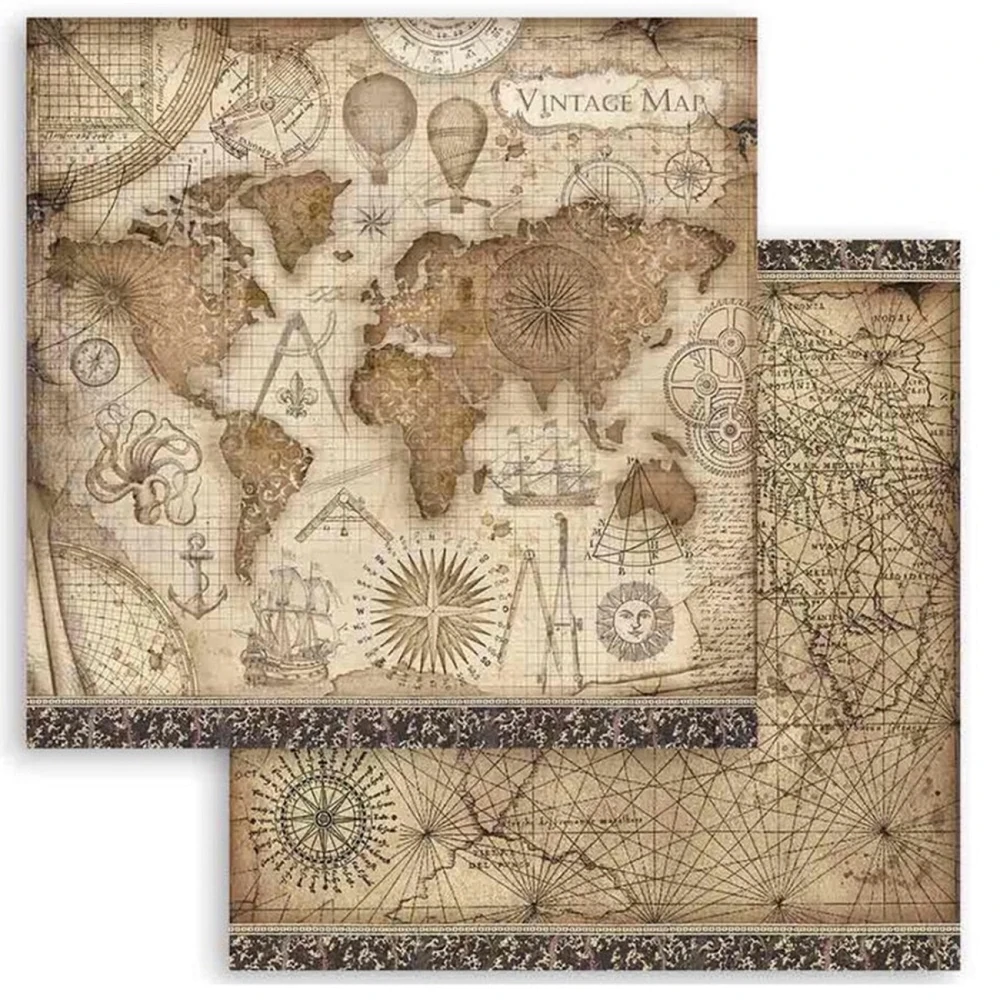 Stamperia Scrapbook papier – Sir Vagabond 12x12