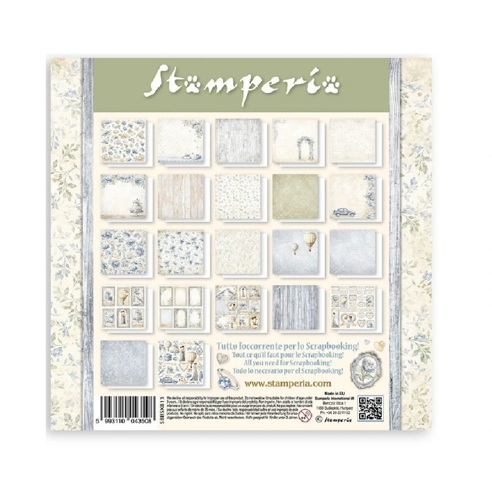 Stamperia Scrapbook papier – Timeless Maxi 8x8