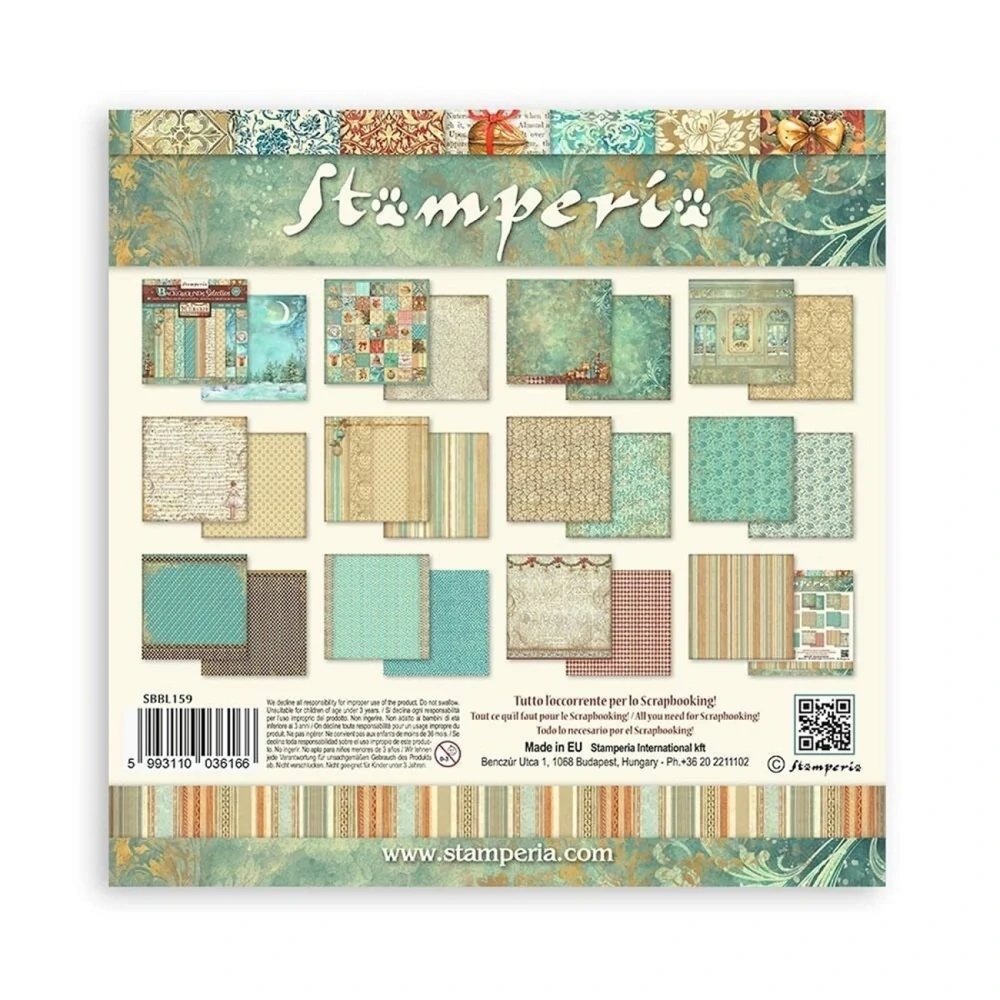Stamperia Scrapbook papier – Nutcracker Backgrounds 12x12