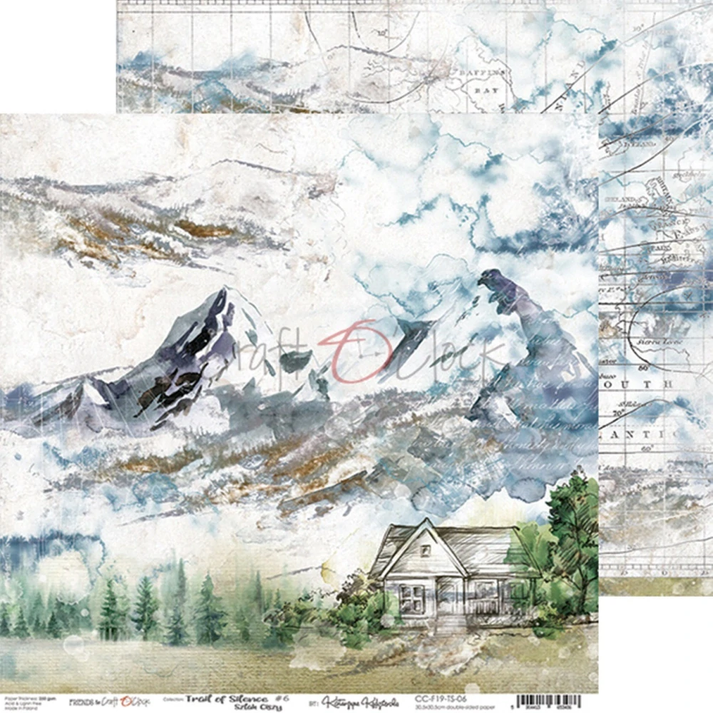 Craft O´ Clock Scrapbook papier - Trail of Silence 12x12