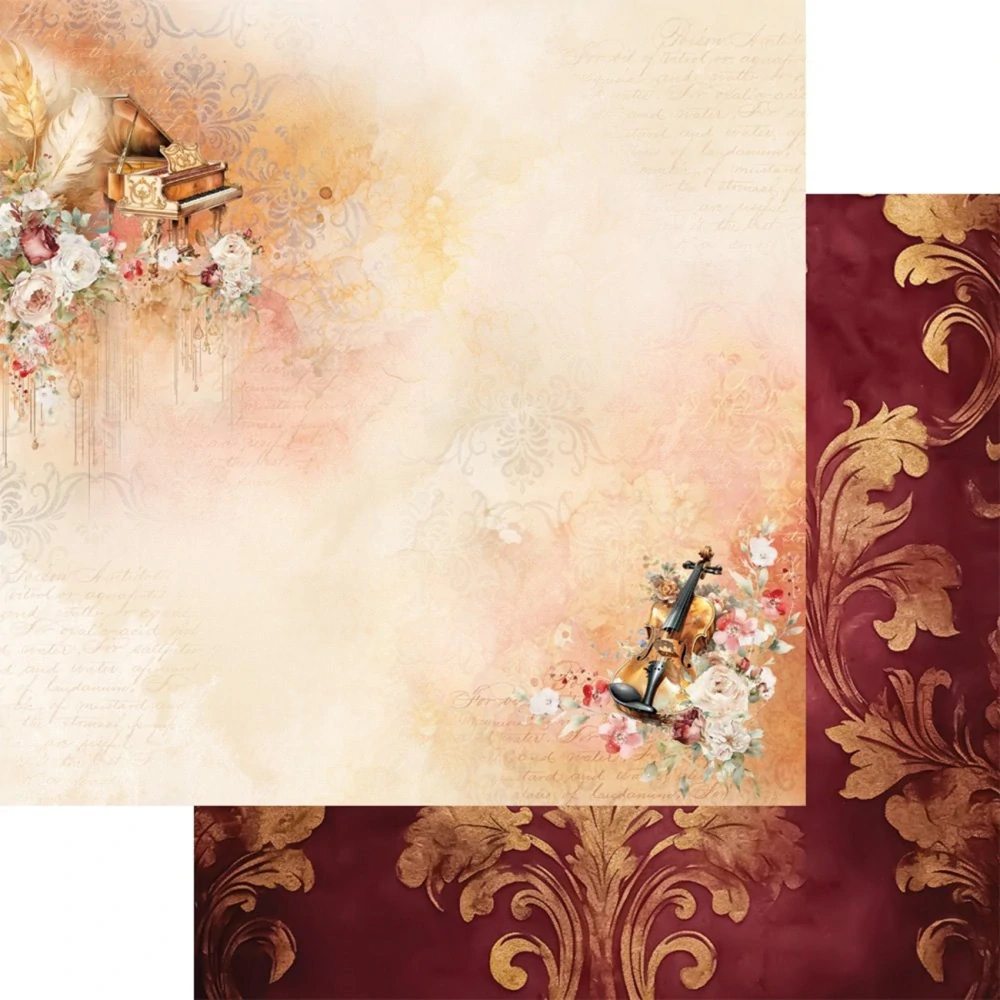 Alchemy of Art Scrapbook papier Melody of the Heart 12x12