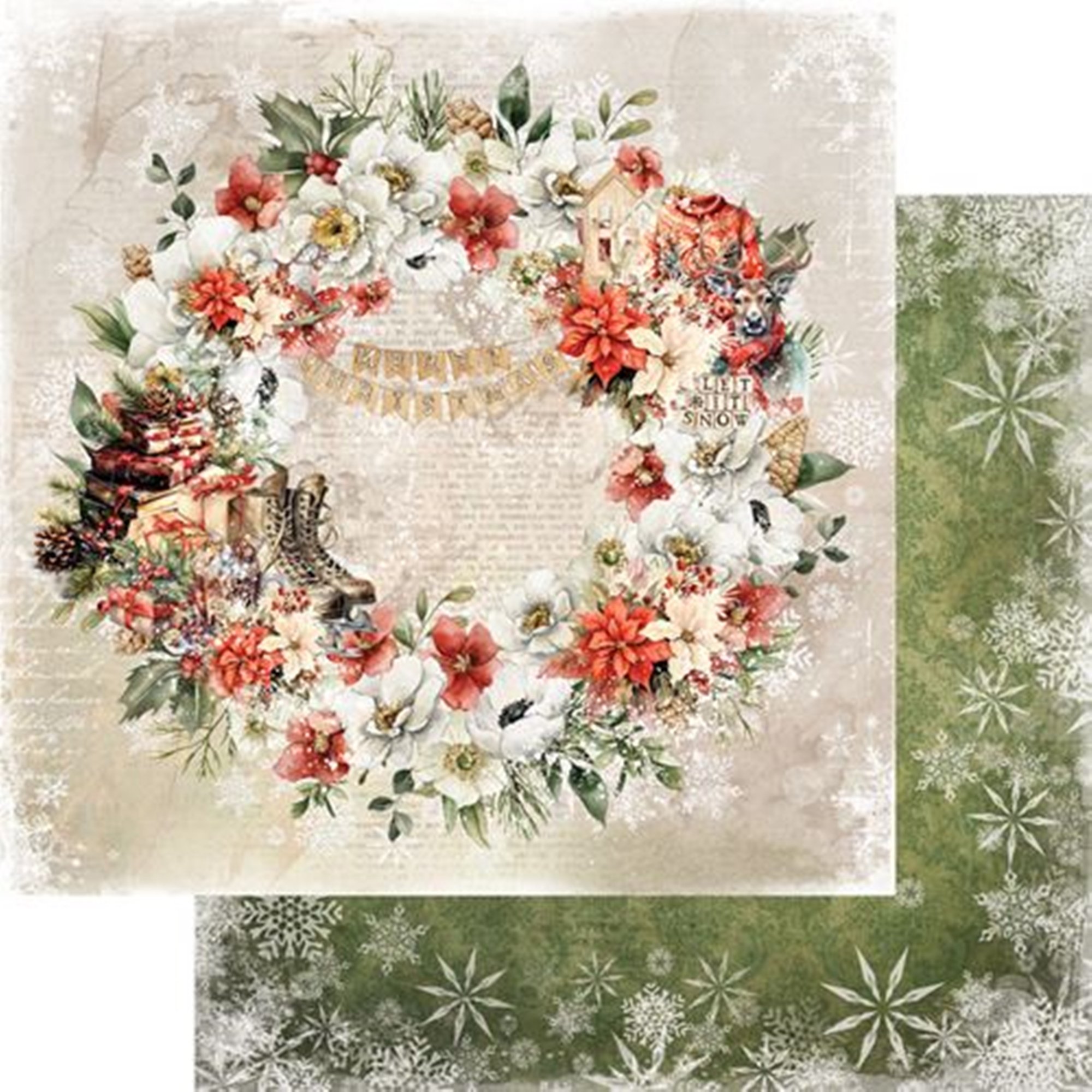 Alchemy of Art Scrapbook papier Merry Christmas 12x12