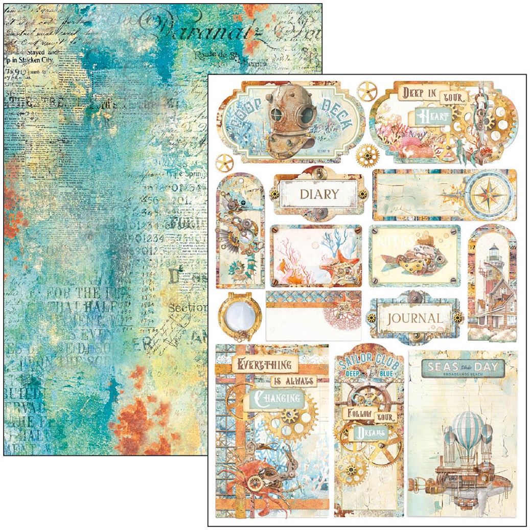 Ciao Bella Scrapbook papier Coral Reef A4