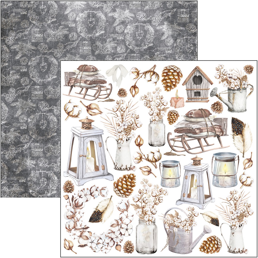 Ciao Bella Scrapbook papier Cozy Moments 8x8