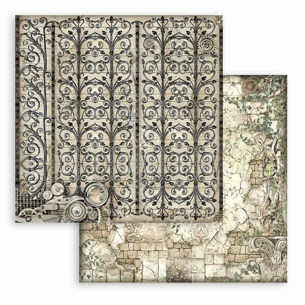 Stamperia Scrapbook papier – Magic Forest Backgrounds 8x8
