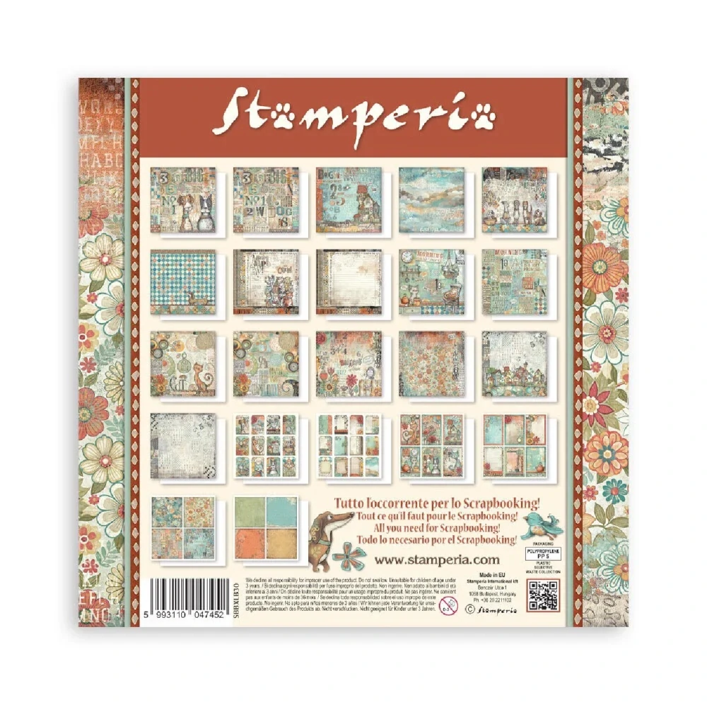 Stamperia Furry Friends 12x12 Maxi scrapbook papier