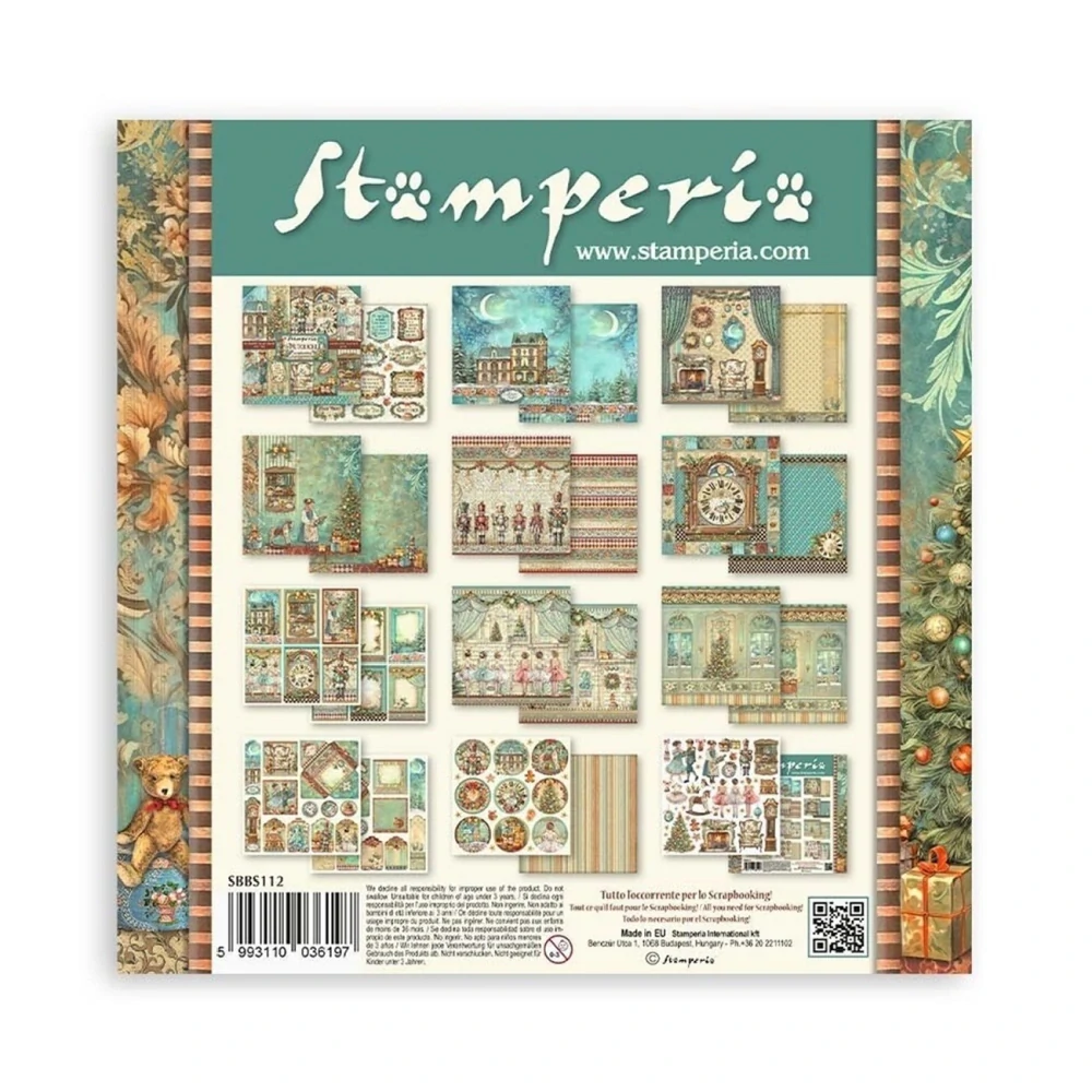 Stamperia Scrapbook papier – Nutcracker 8x8