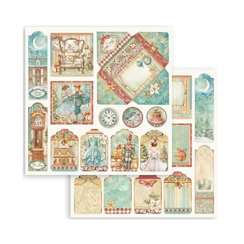 Stamperia Scrapbook papier – Nutcracker 8x8