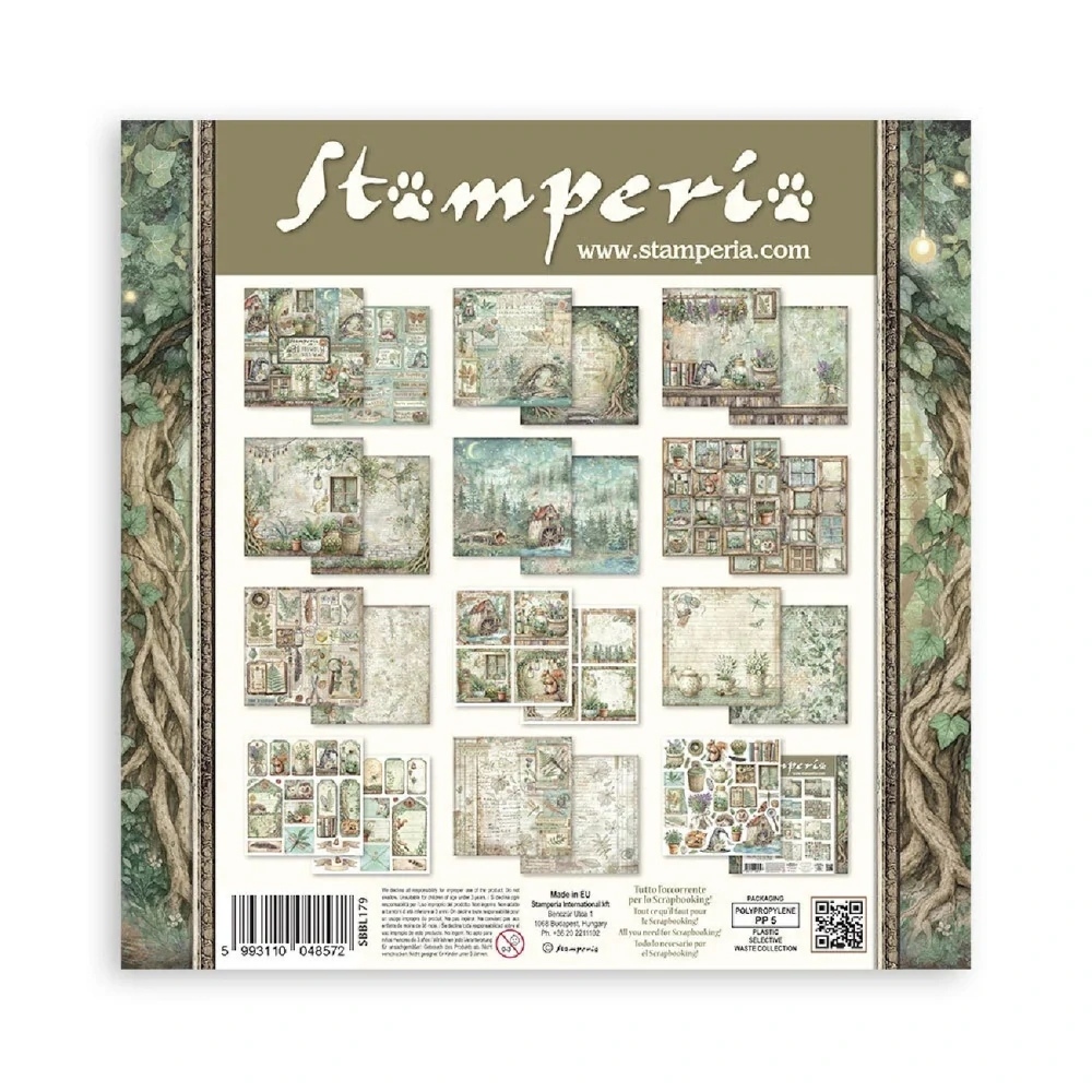 Stamperia Scrapbook papier – Herbarium Silvae12x12