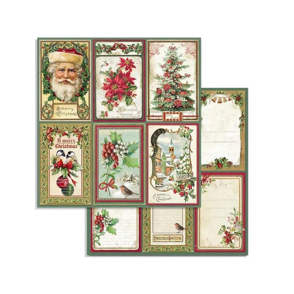 Stamperia Scrapbook papier – Classic Christmas 8x8